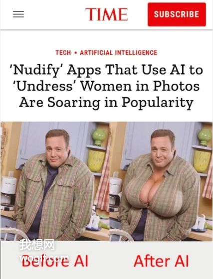 科技·人工智能，使用人工智能為照片中的女性換裝，并加大罩杯，據(jù)說，這個“裸體”應(yīng)用程序人氣飆升